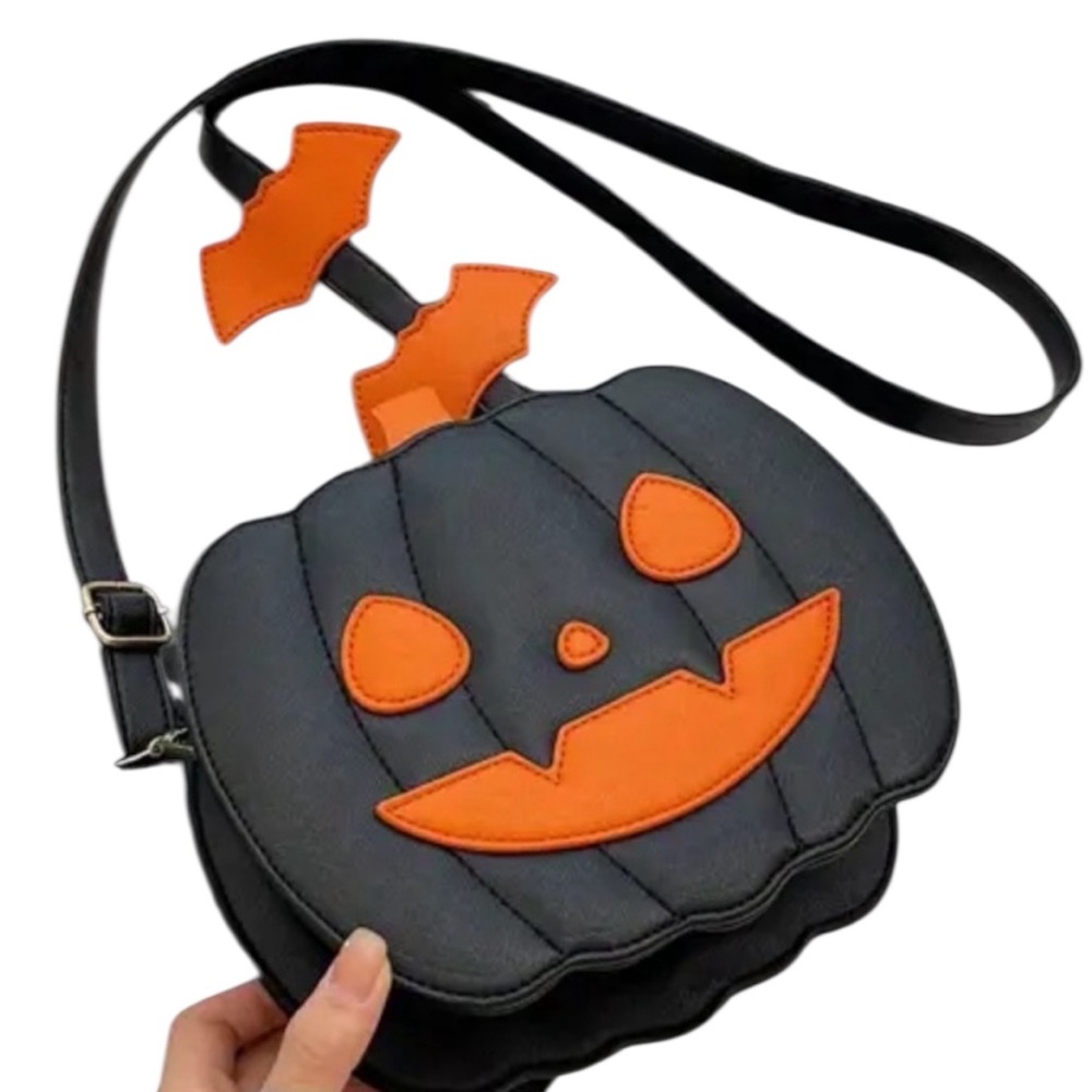 Black Pumpkin Crossbody Bag